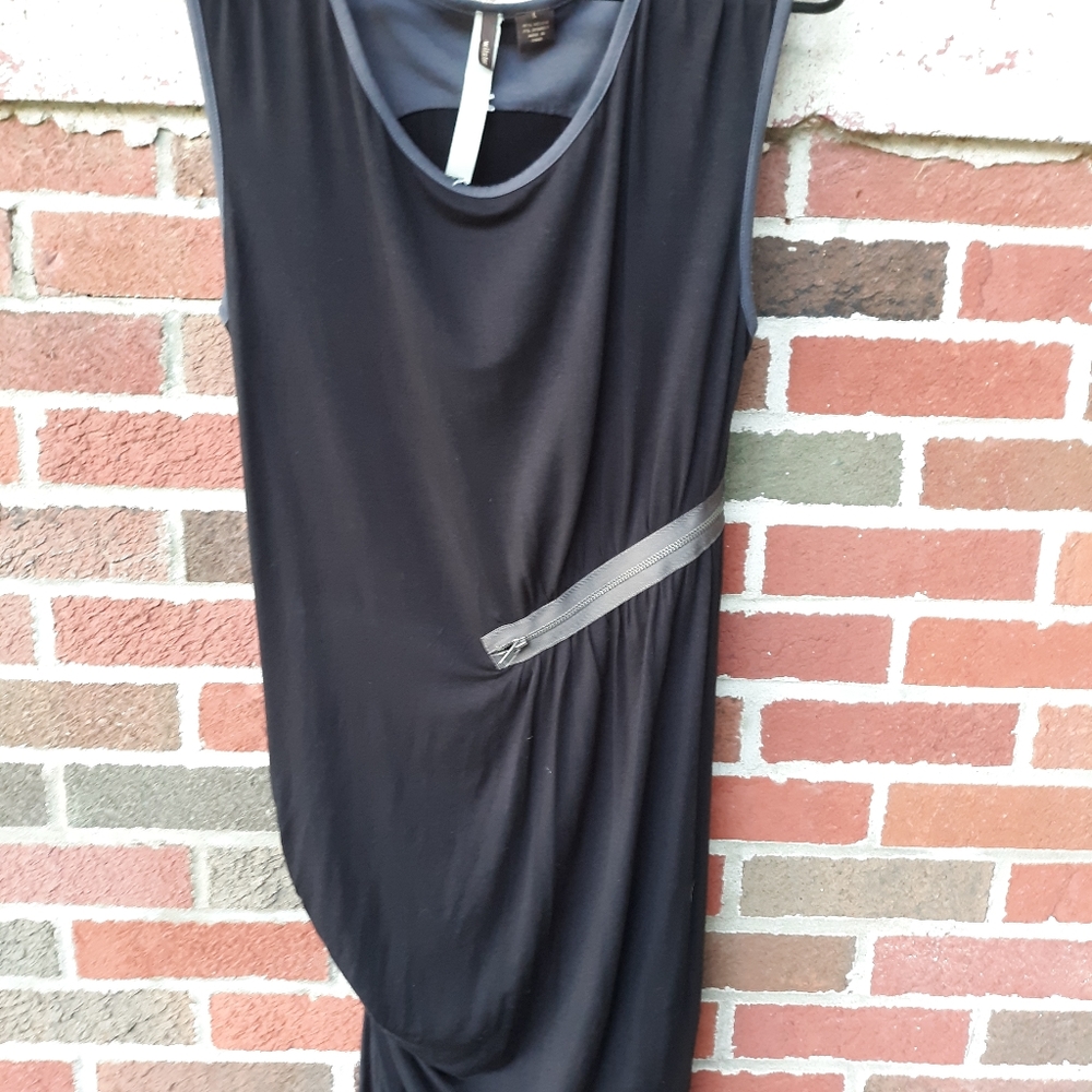 Wilster cute black beach swimsuit coverup Large